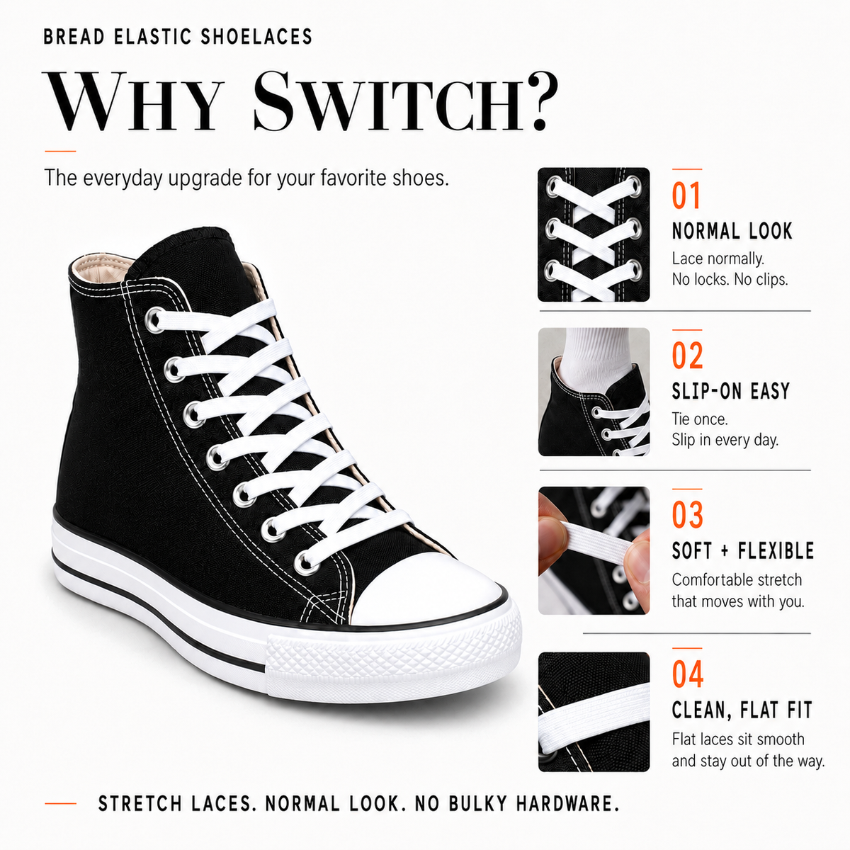 Vulture Gray Bread Laces