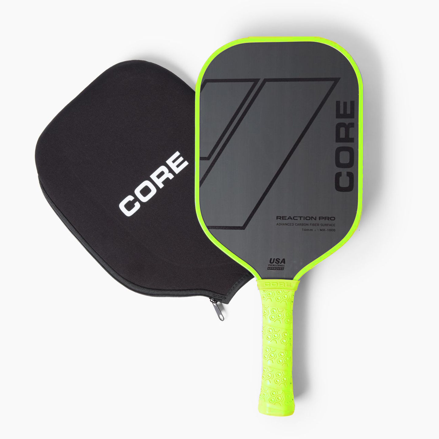 CORE Reaction Pro Pickleball Paddle | T700 Carbon Fiber Surface | MX-1000
