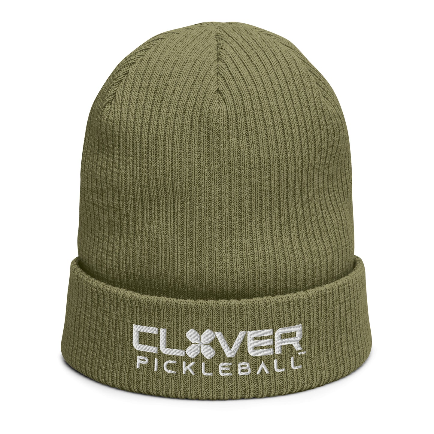 Clover Pickleball Organic ribbed beanie