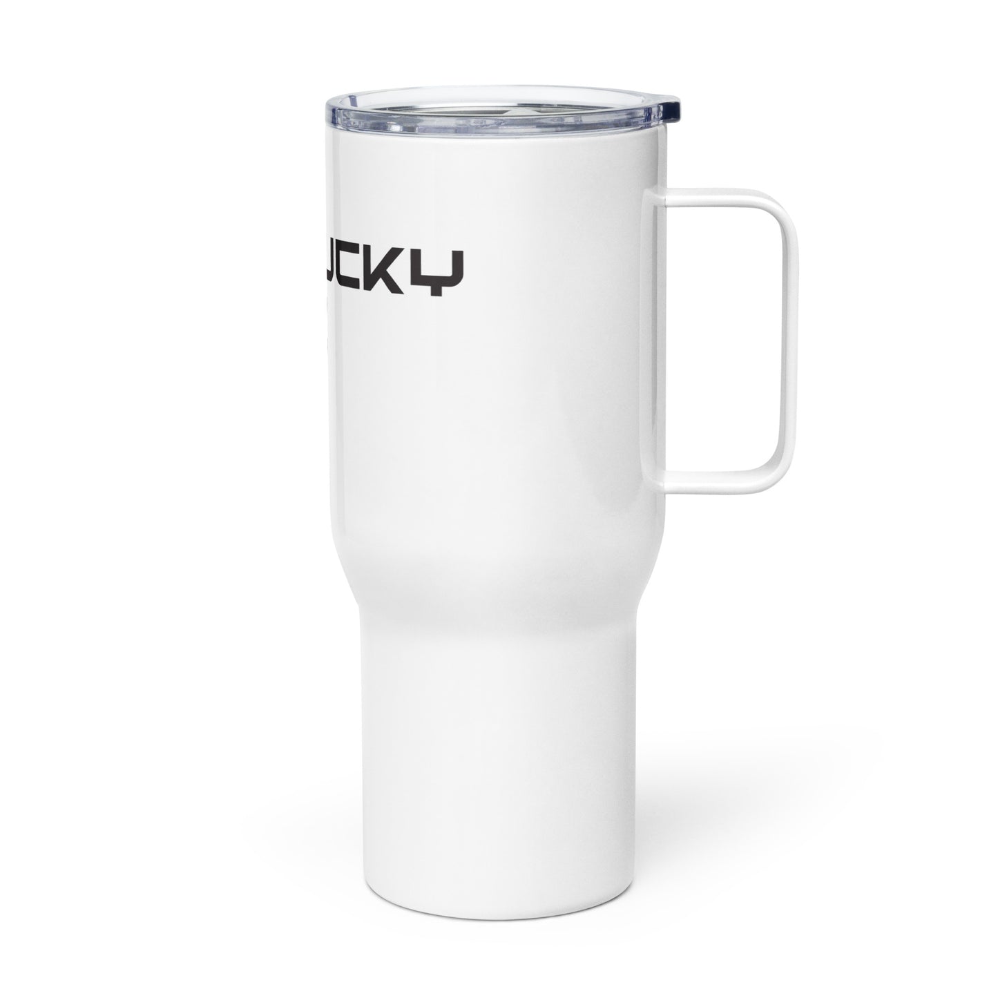 Get Lucky Travel mug with a handle