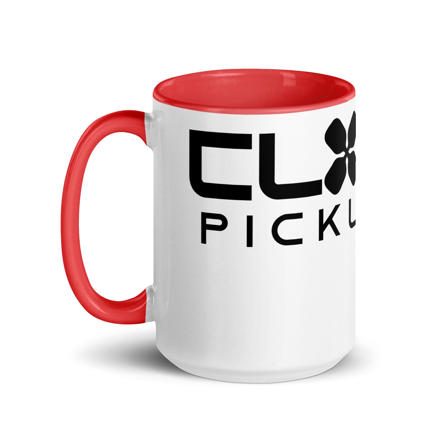 Clover Pickleball Mug with Color Inside