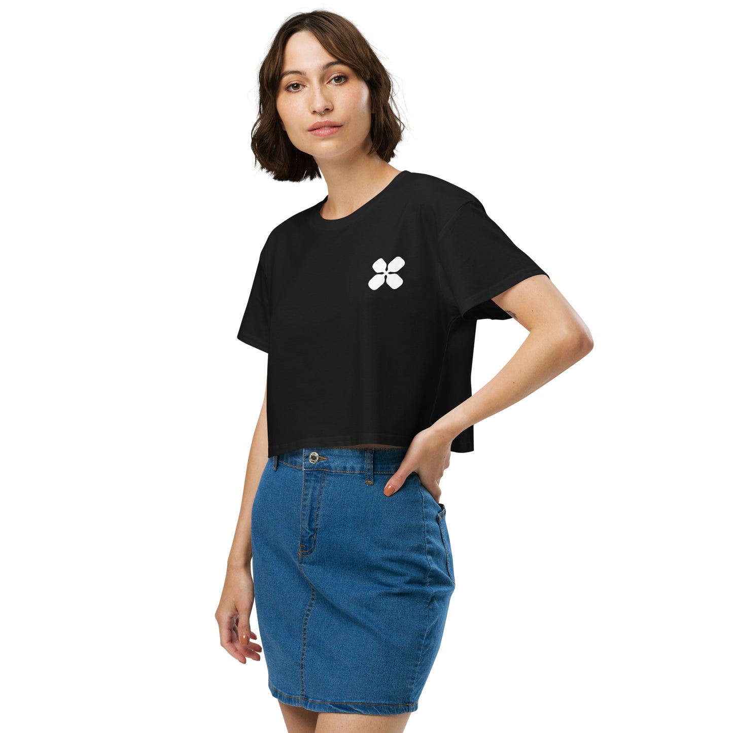 Clover Logo Women’s crop top