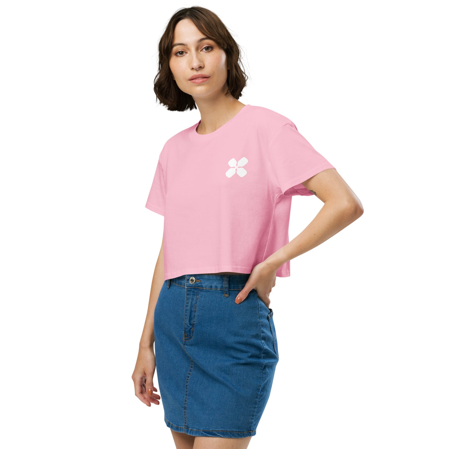 Clover Logo Women’s crop top