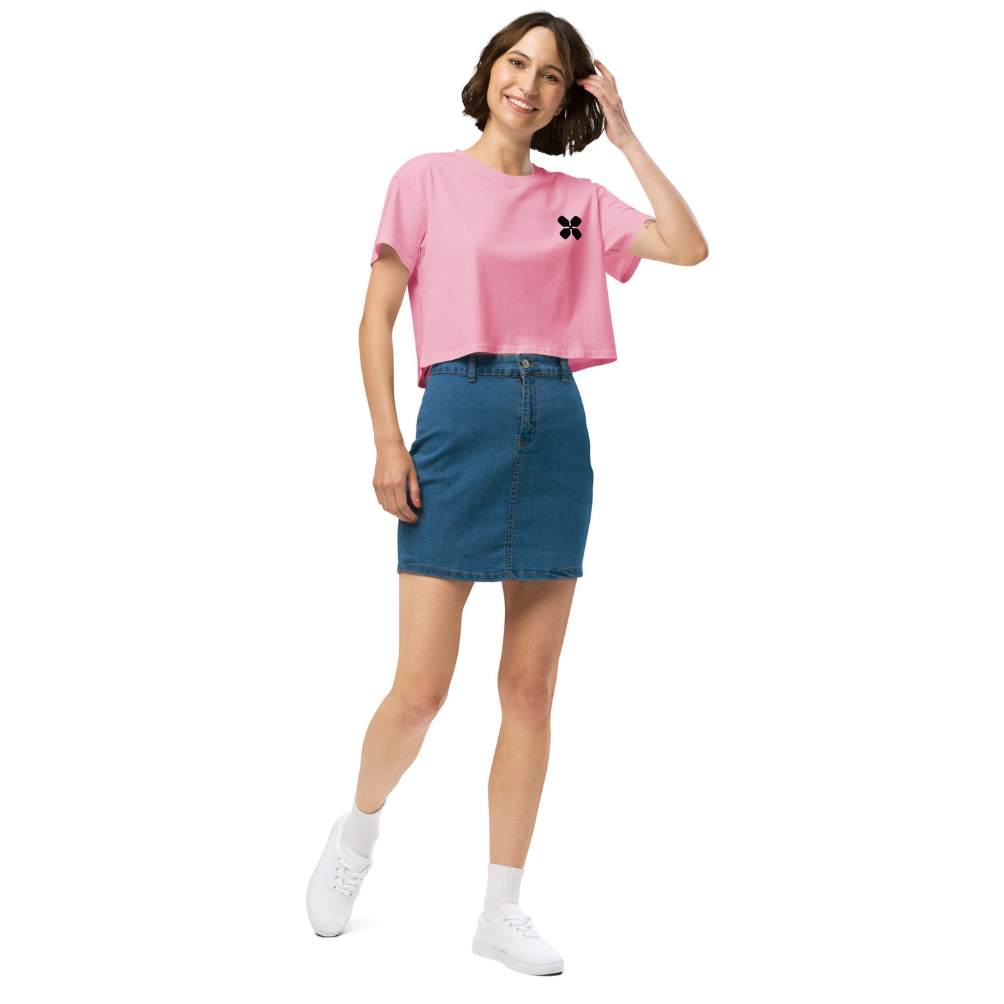 Clover Logo Women’s crop top