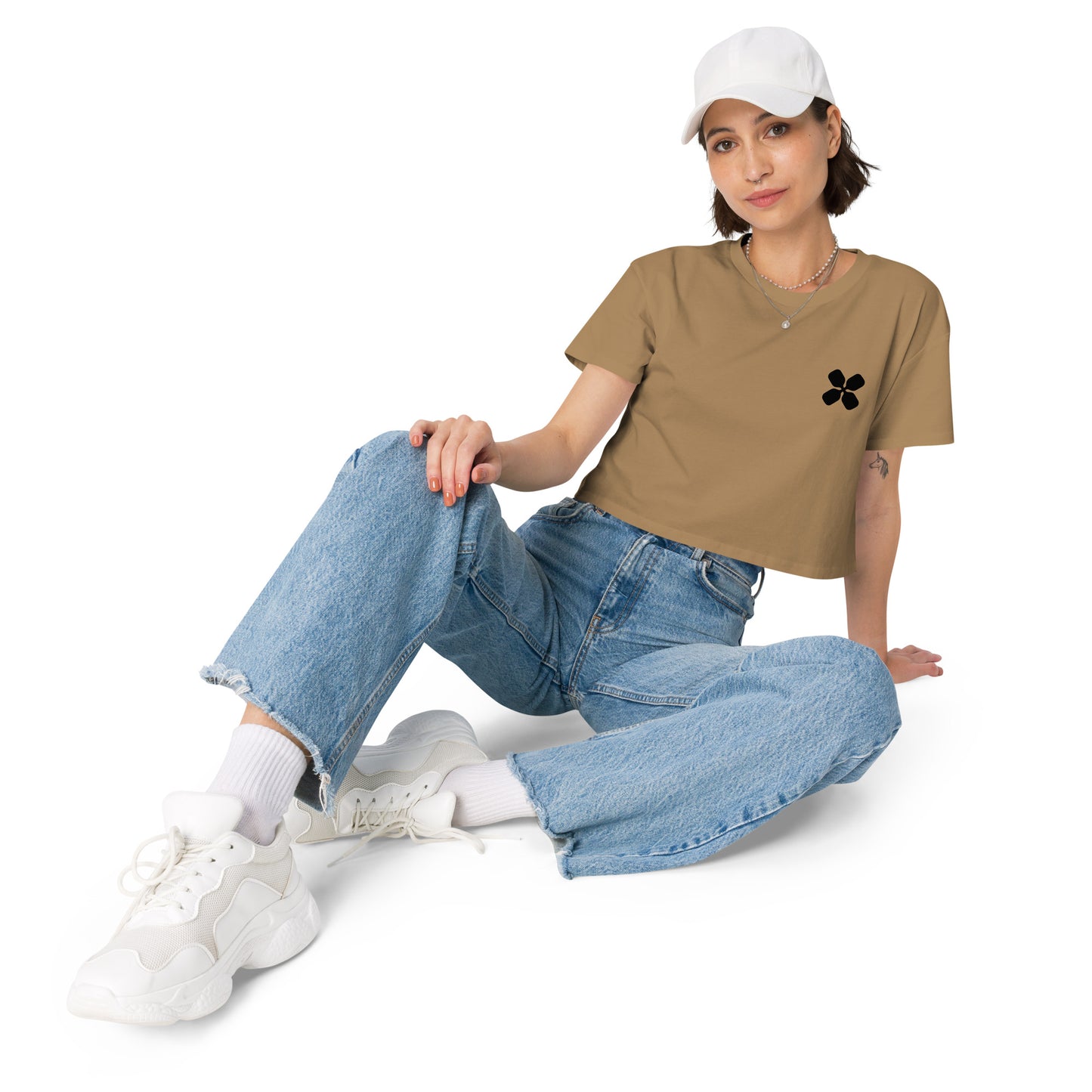 Clover Logo Women’s crop top