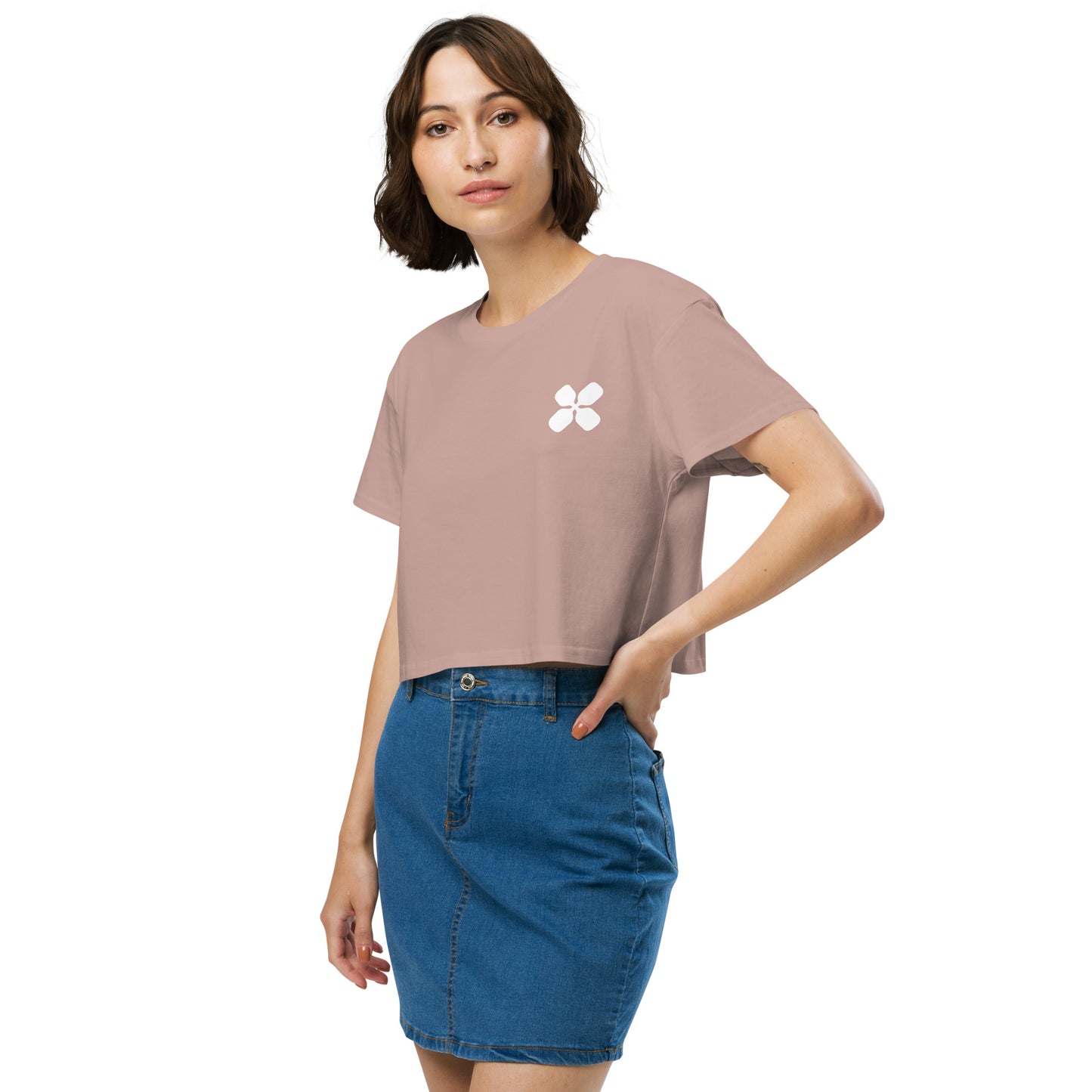 Clover Logo Women’s crop top