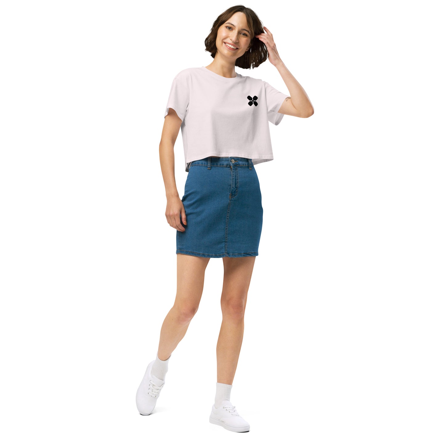 Clover Logo Women’s crop top