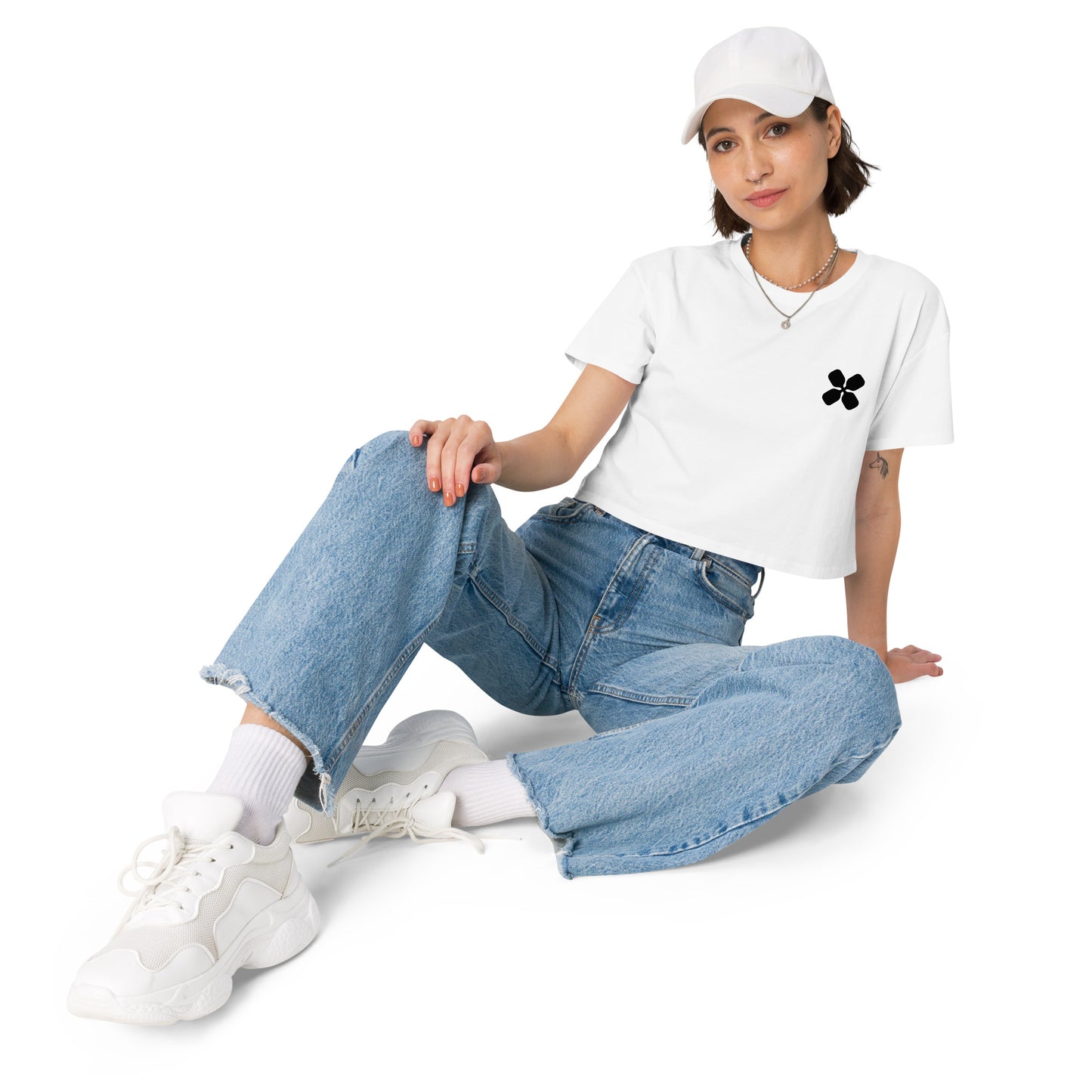 Clover Logo Women’s crop top