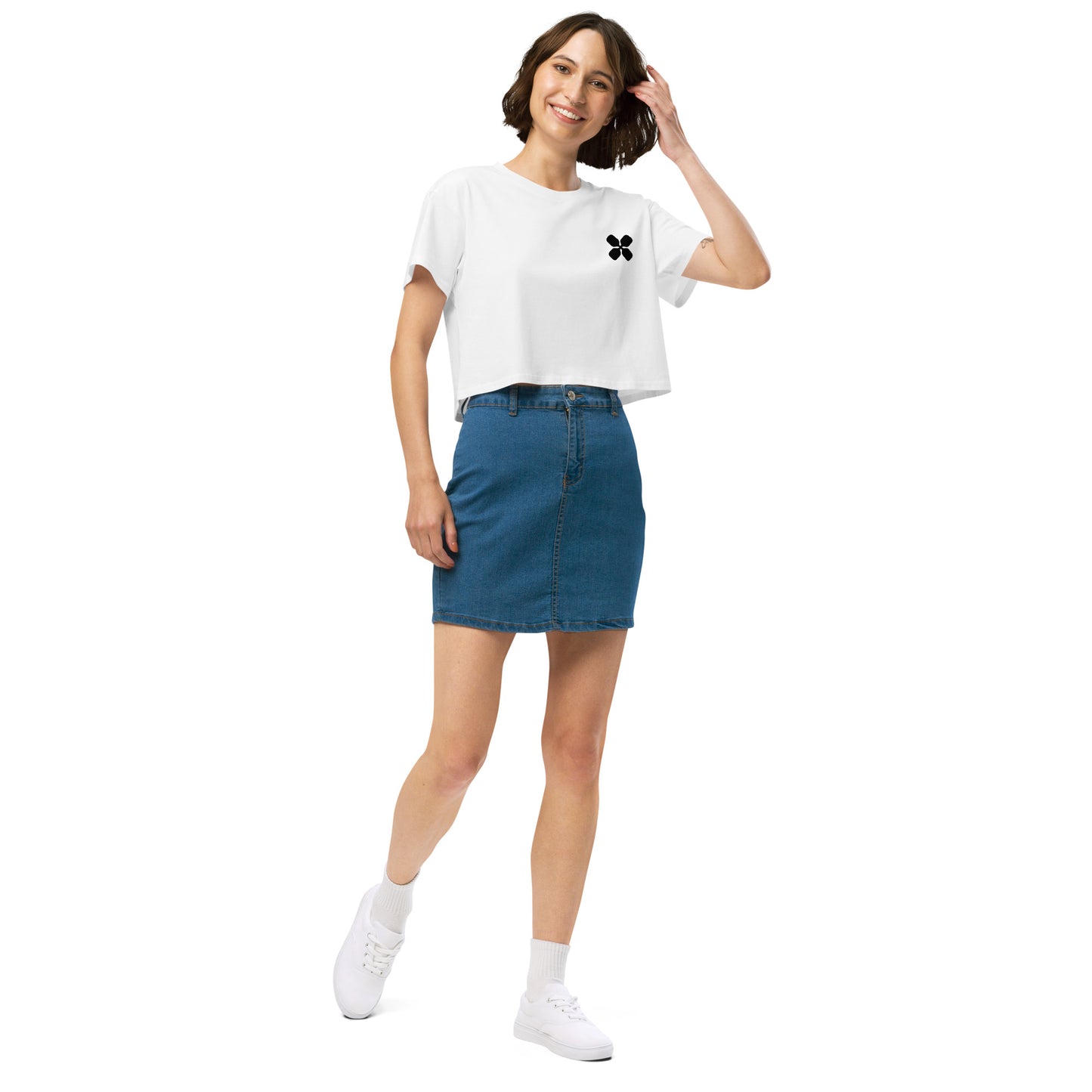 Clover Logo Women’s crop top